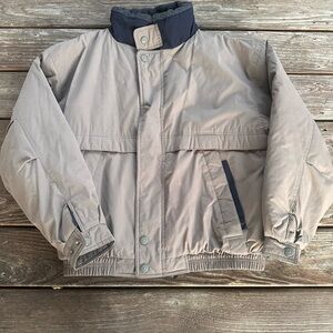 Members Only Beige and Navy Jacket